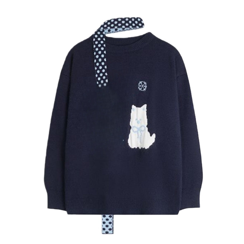 Sweet Girl Style Fun Red Sweater